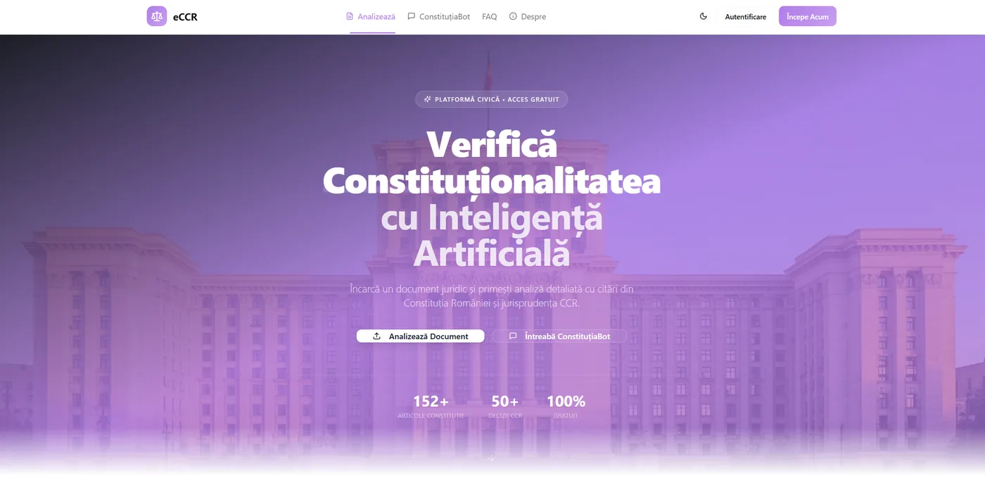 eCCR.ro — ConstitutionBot — inițiativă civică