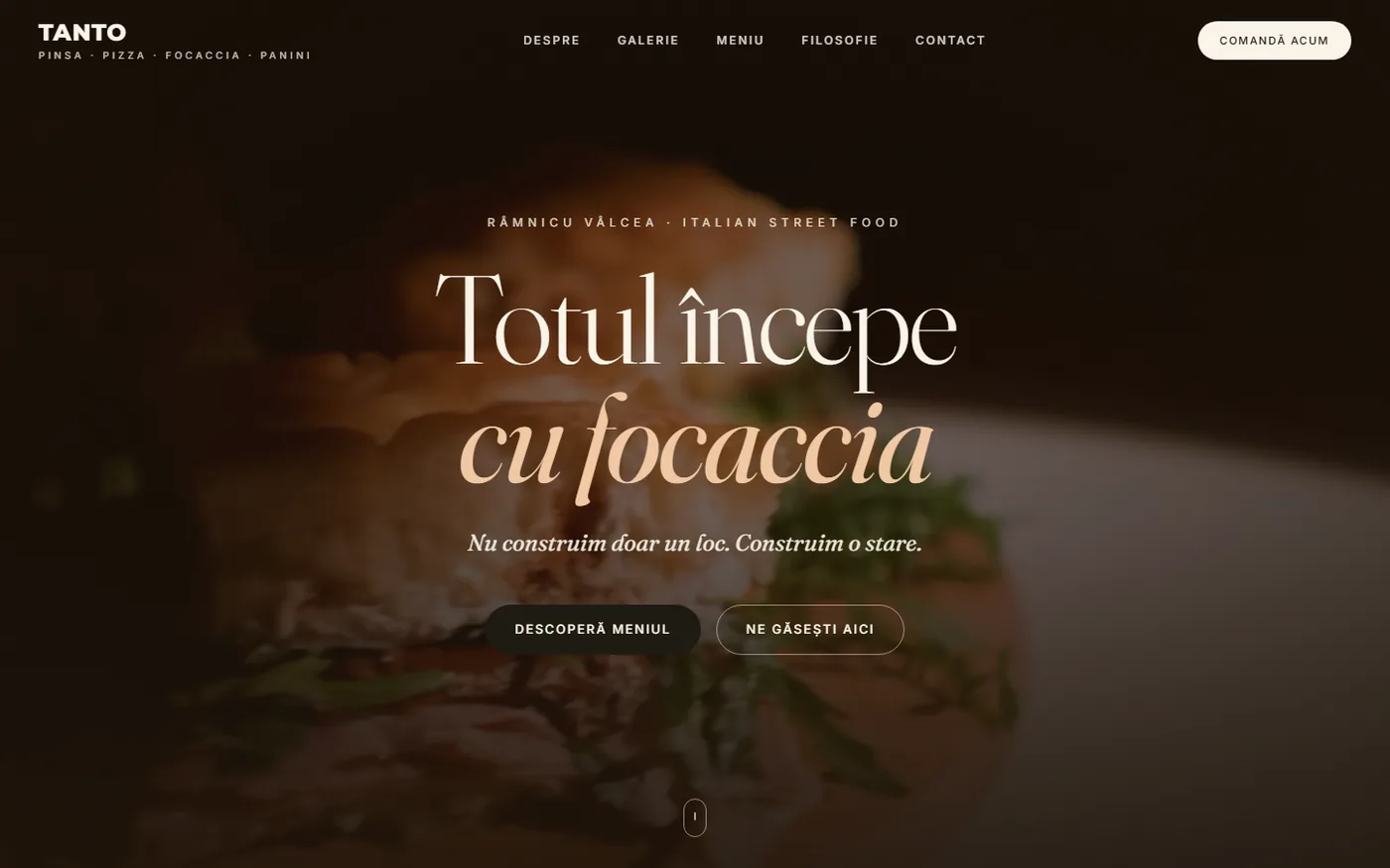 Tanto — previzualizare website